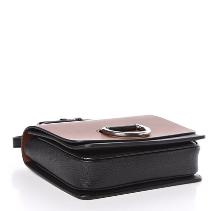 Burberry Calfskin Small D-Ring Bag Tan Black 4 of 10