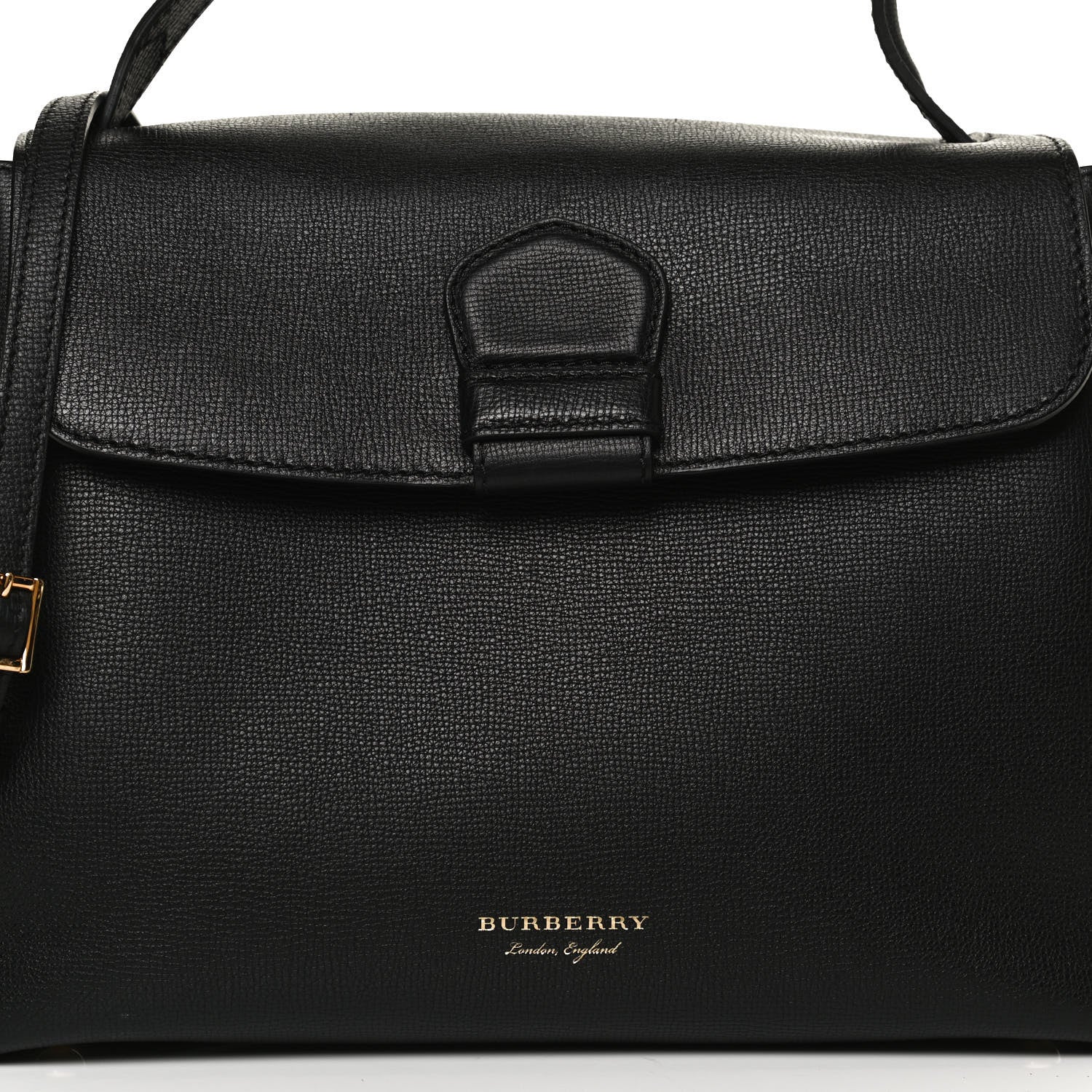 Burberry Derby Calfskin House Check Medium Camberley Black 9 of 13