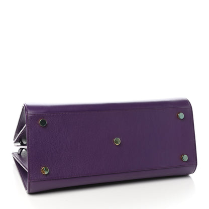 Saint Laurent Calfskin Small Sac De Jour Purple 4 of 9