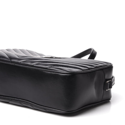 Saint Laurent Calfskin Matelasse Monogram Lou Camera Bag Black 8 of 9