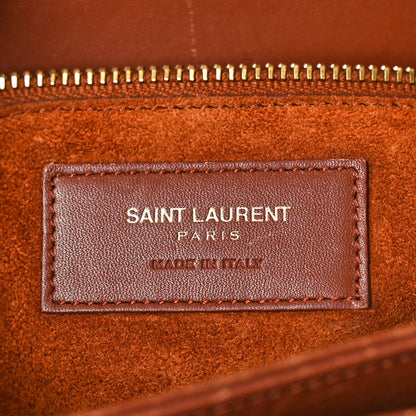 Saint Laurent Textured Calfskin Medium Classic Monogram Universite Bag Dark Red 6 of 16