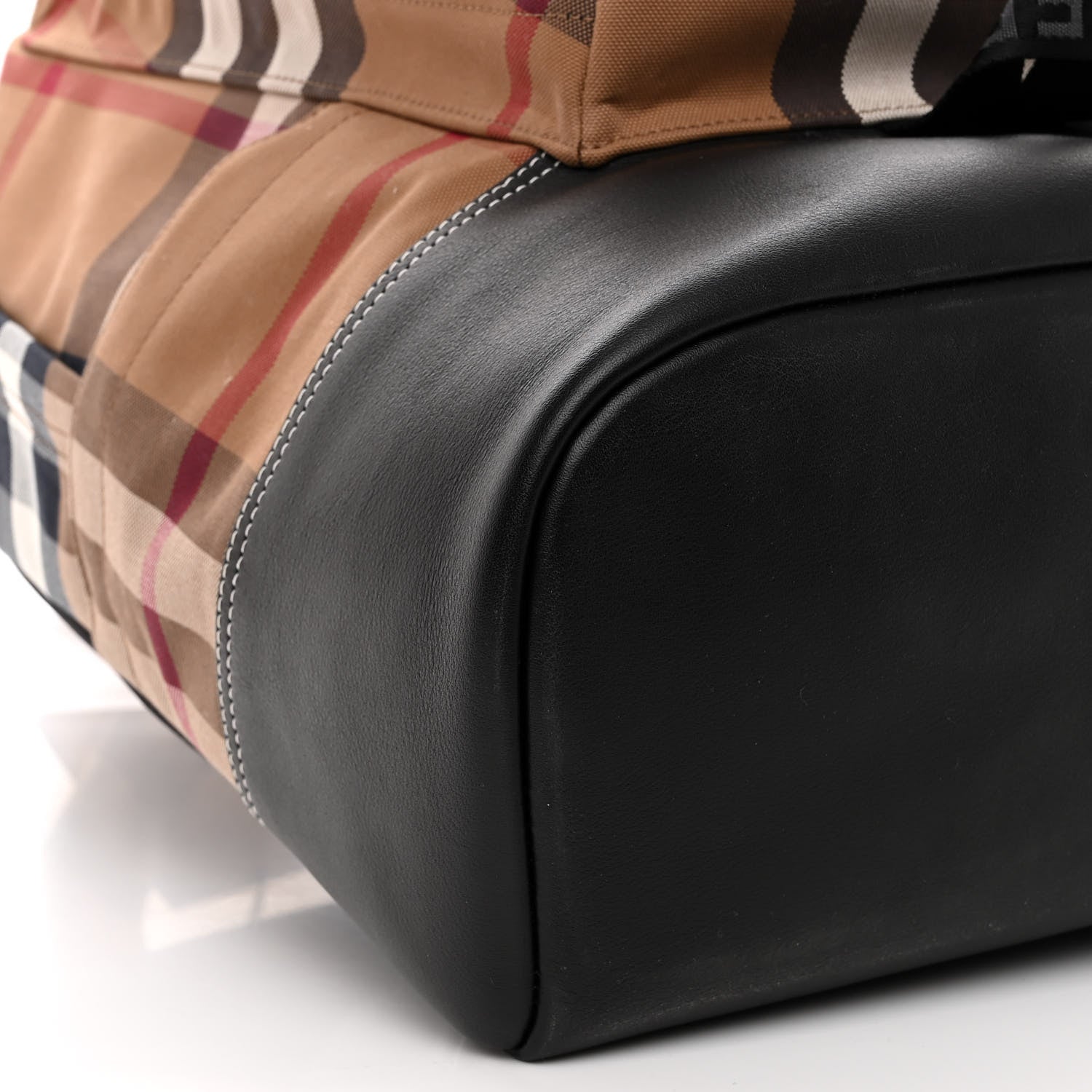 Burberry Tan Check Calfskin Jack Backpack Birch Brown 8 of 9