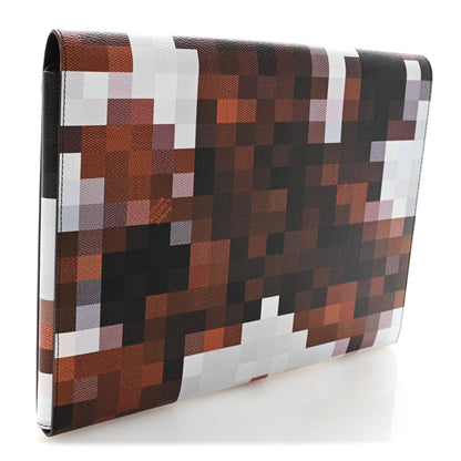 Louis Vuitton Calfskin Cowmooflage Mark Folder Brown 3 of 7