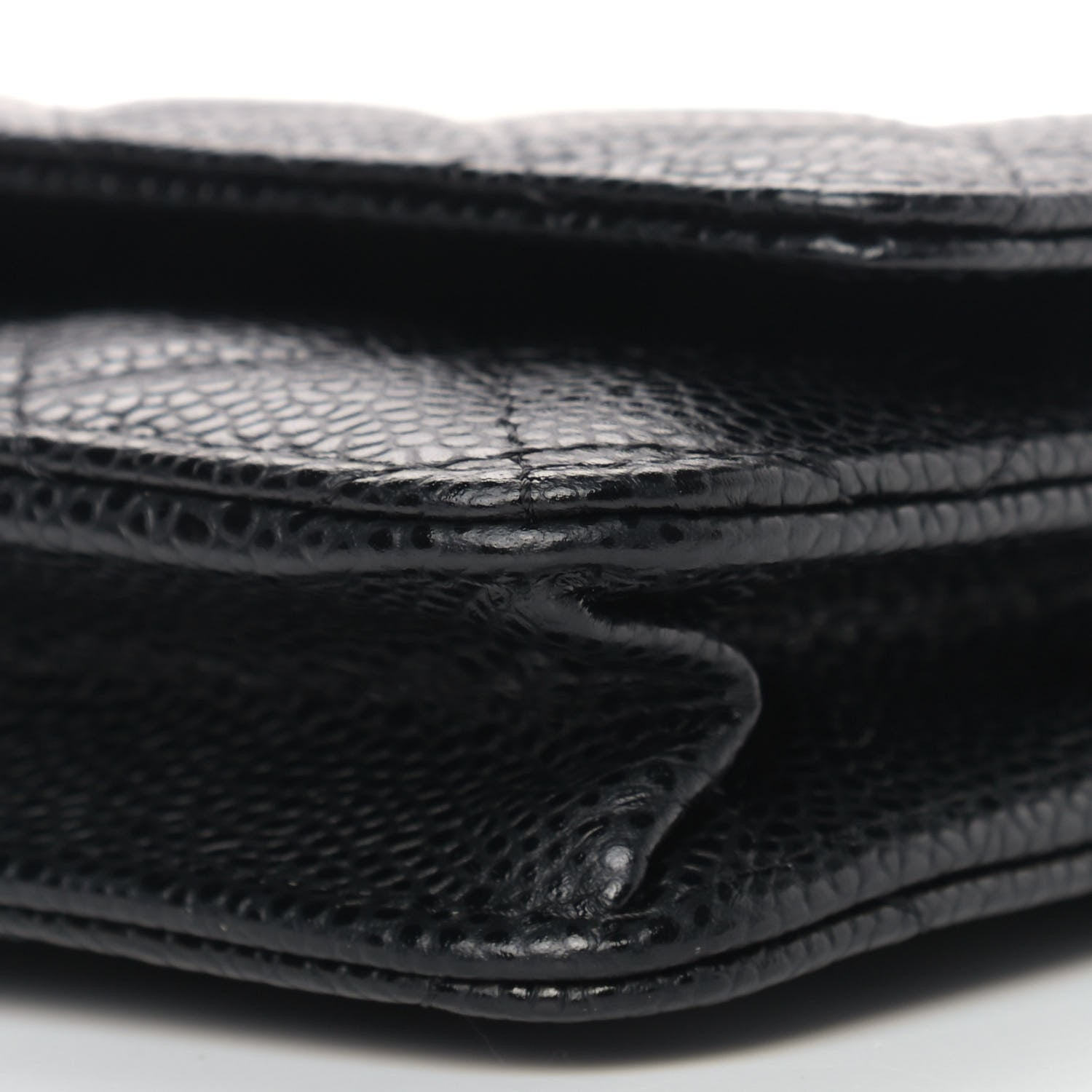 Chanel Caviar Quilted Wallet On Chain WOC Black 10 of 12
