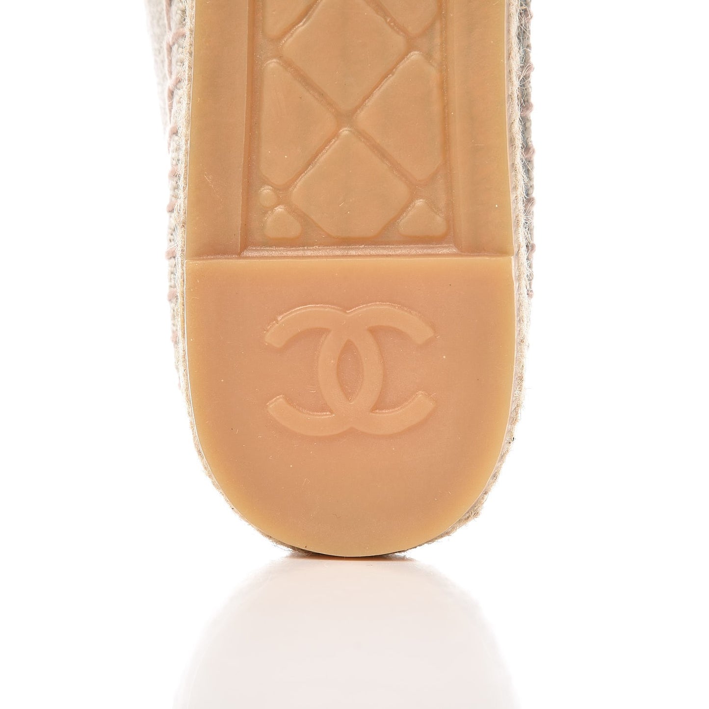 Linen CC Espadrilles 38 Beige Black