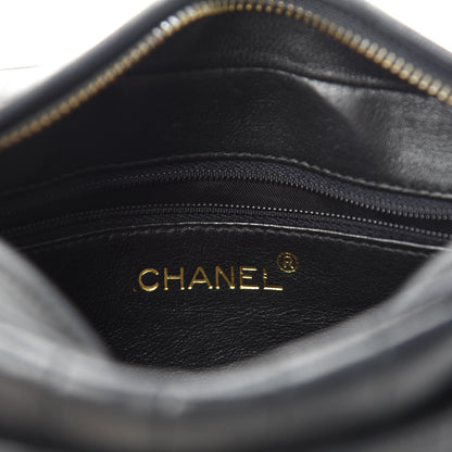 Chanel Lambskin Vertical Quilted Tassel Camera Case Black 8 of 10