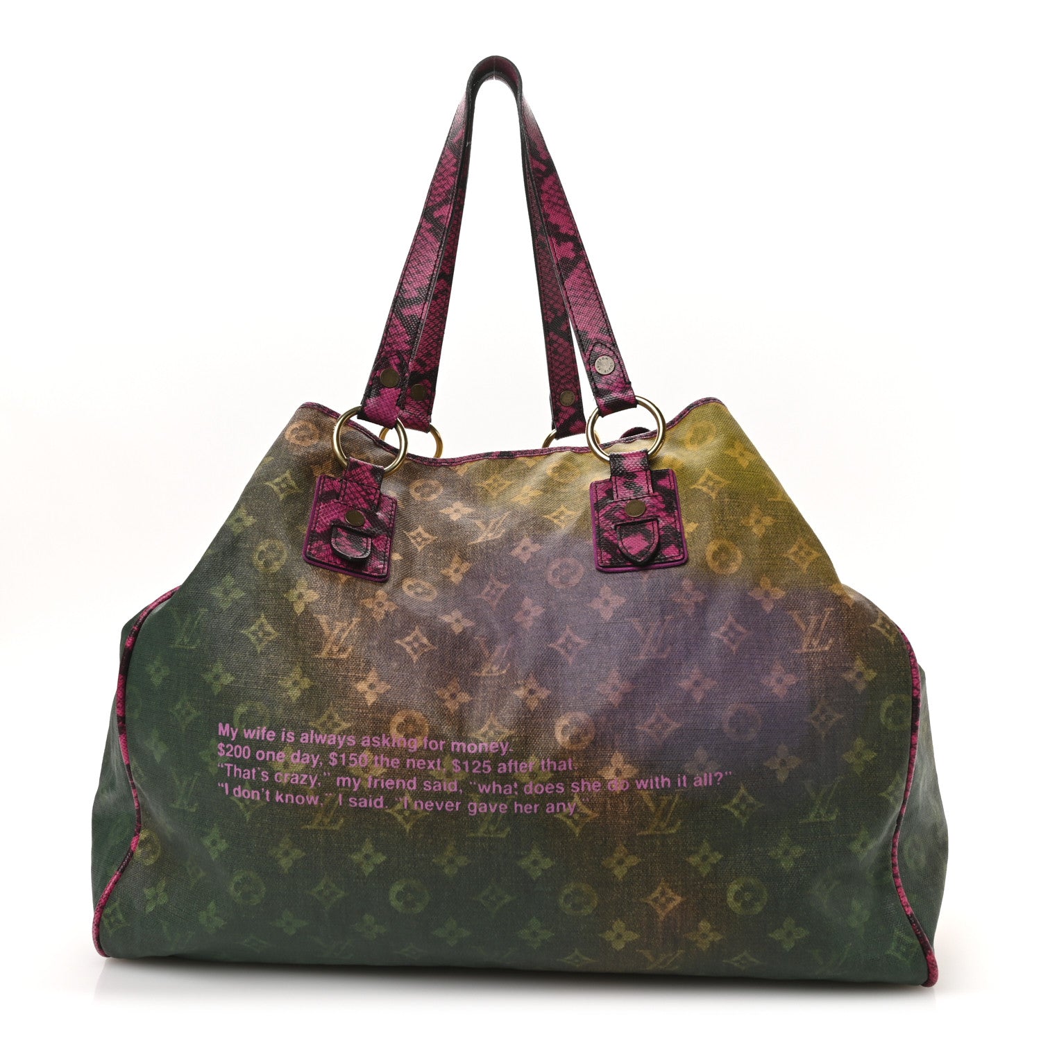 Louis Vuitton Richard Prince Monogram Karung Duderanch Jokes Tote 1 of 9