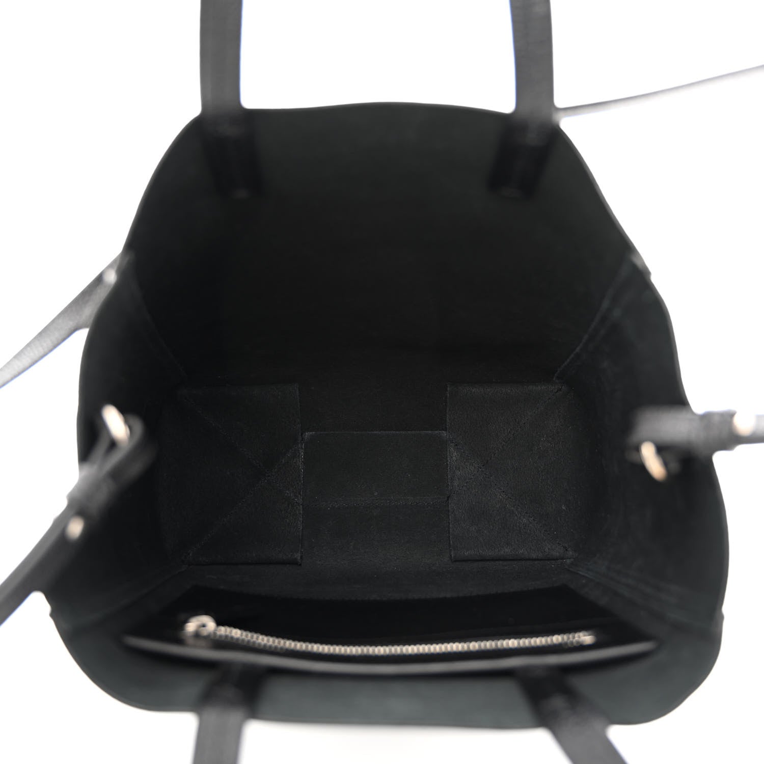 Celine Grained Calfskin Small Vertical Cabas Black 5 of 11
