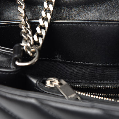 Saint Laurent Calfskin Y Quilted Monogram Medium Loulou Chain Satchel Black 8 of 12
