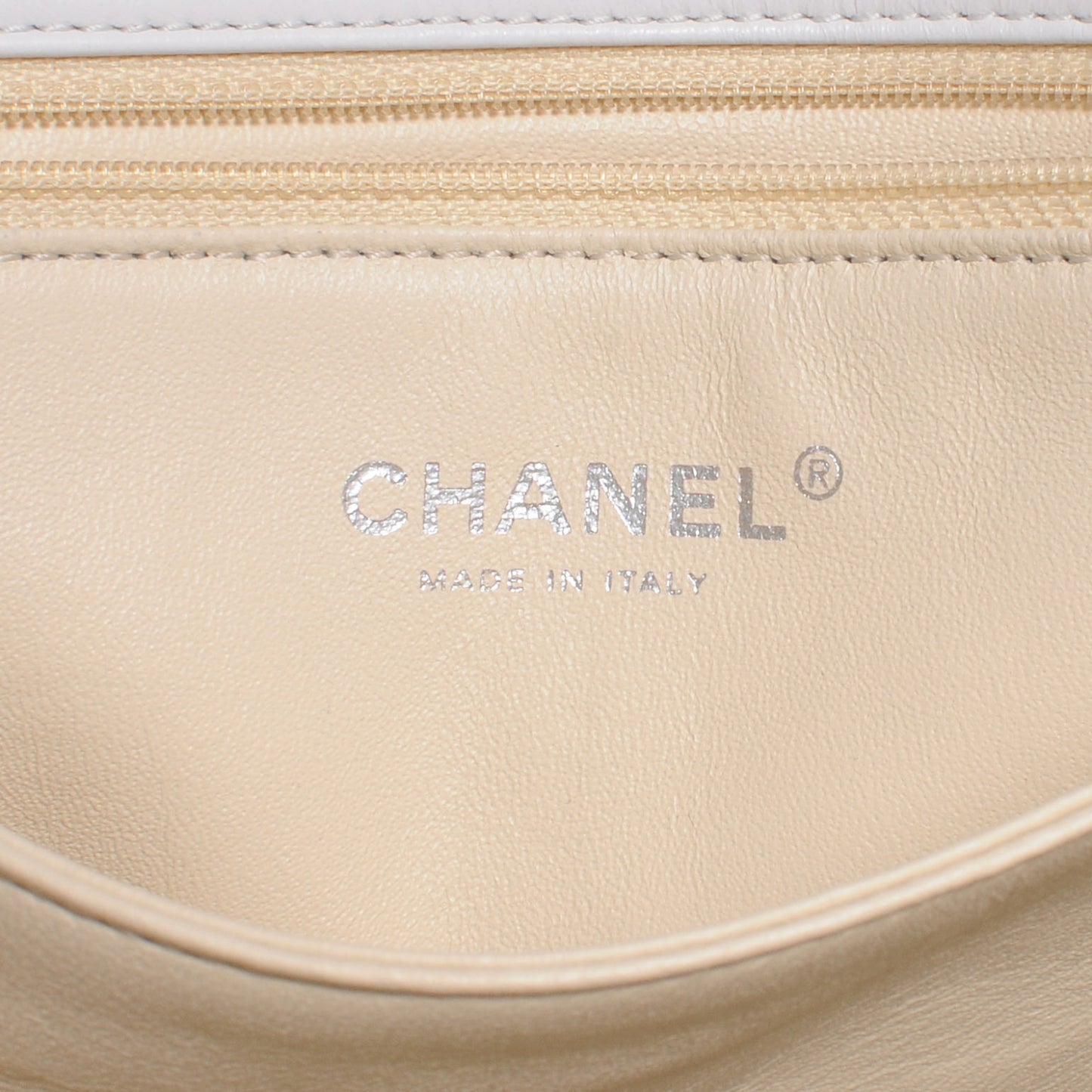 Lambskin Quilted Medium Boy Flap White