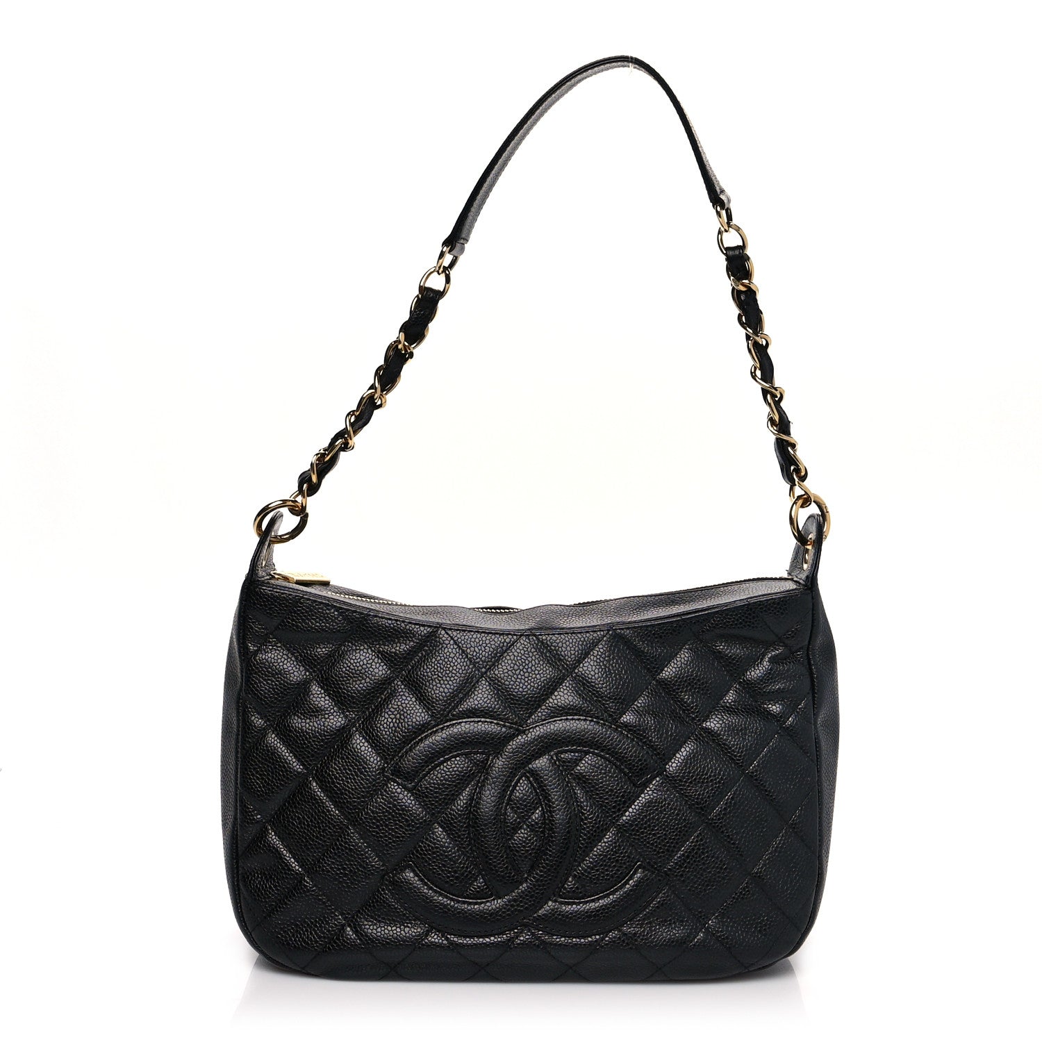 Chanel Caviar Quilted Timeless CC Shoulder Bag Black 1 of 11