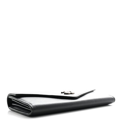 Chanel Caviar Envelope Long Wallet Black 4 of 10