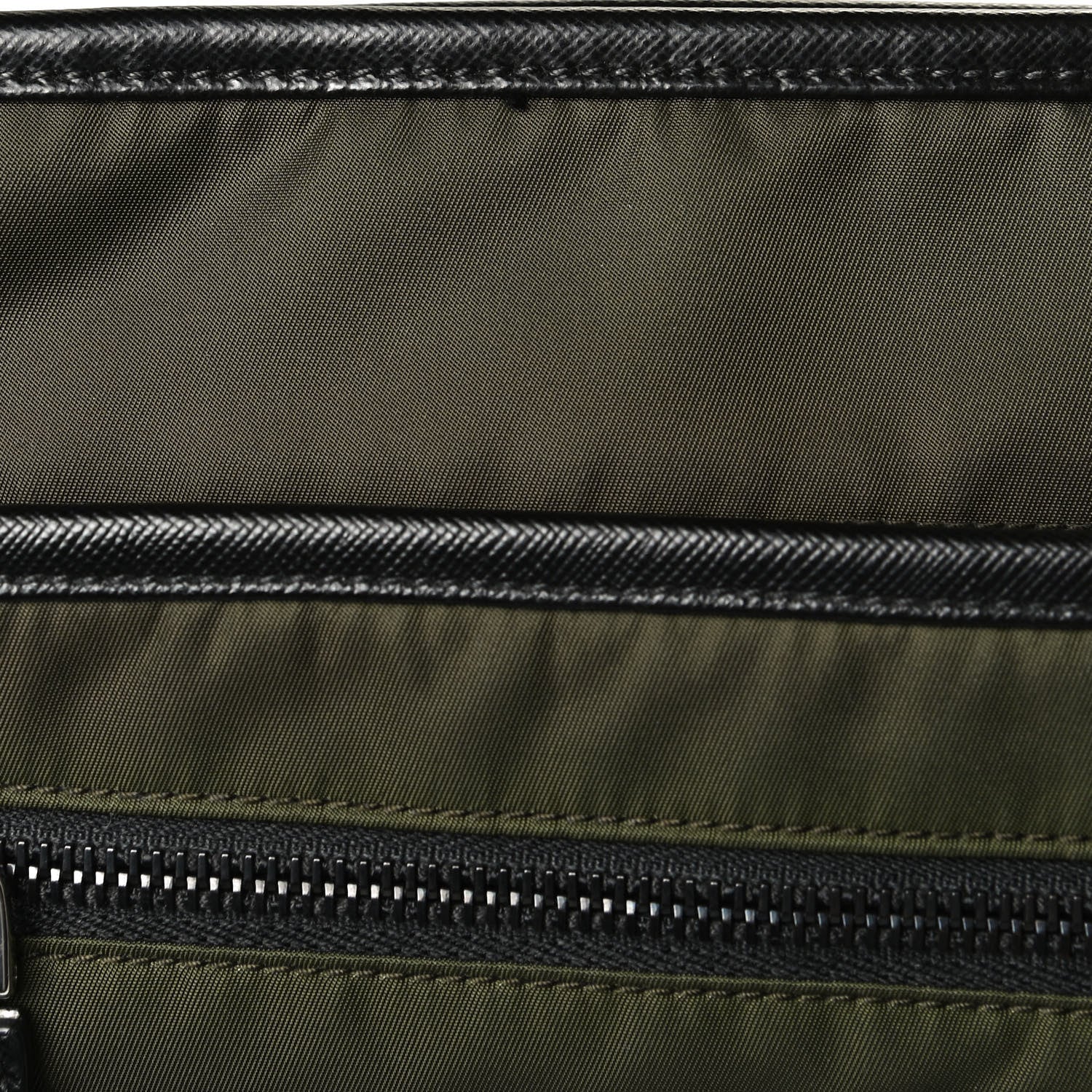 Prada Tessuto Nylon Saffiano Messenger Bag Militare 23 of 27