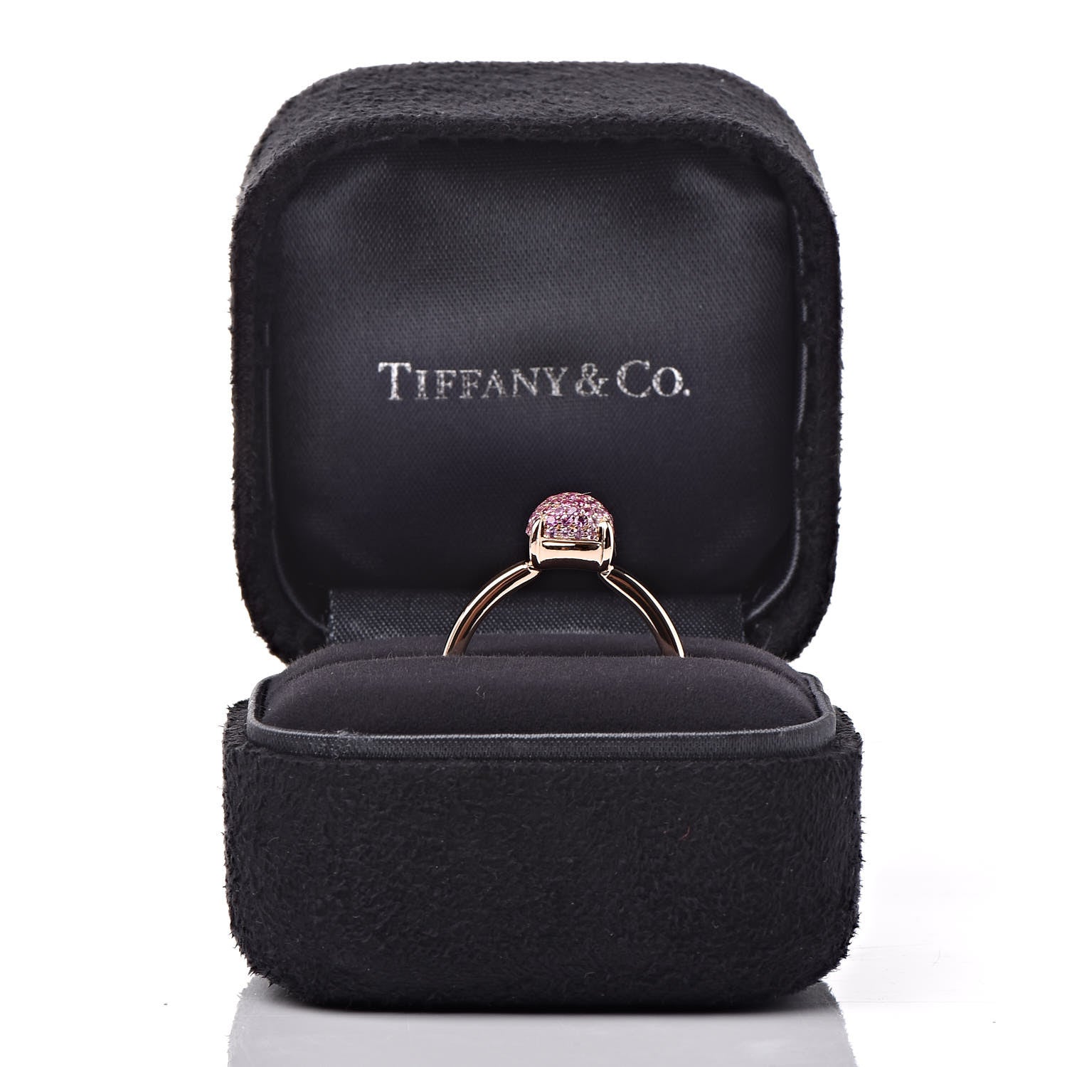 Tiffany 18K Rose Gold Pink Sapphire 7mm Paloma Picasso Sugar Stacks Ring 52 6 6 of 6