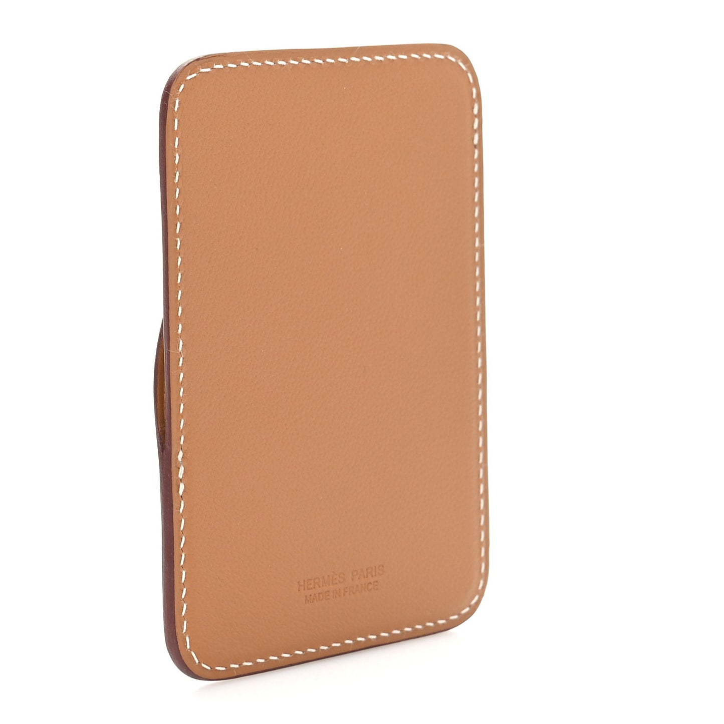 Swift Stitched Cheval MagSafe Card Holder Gold