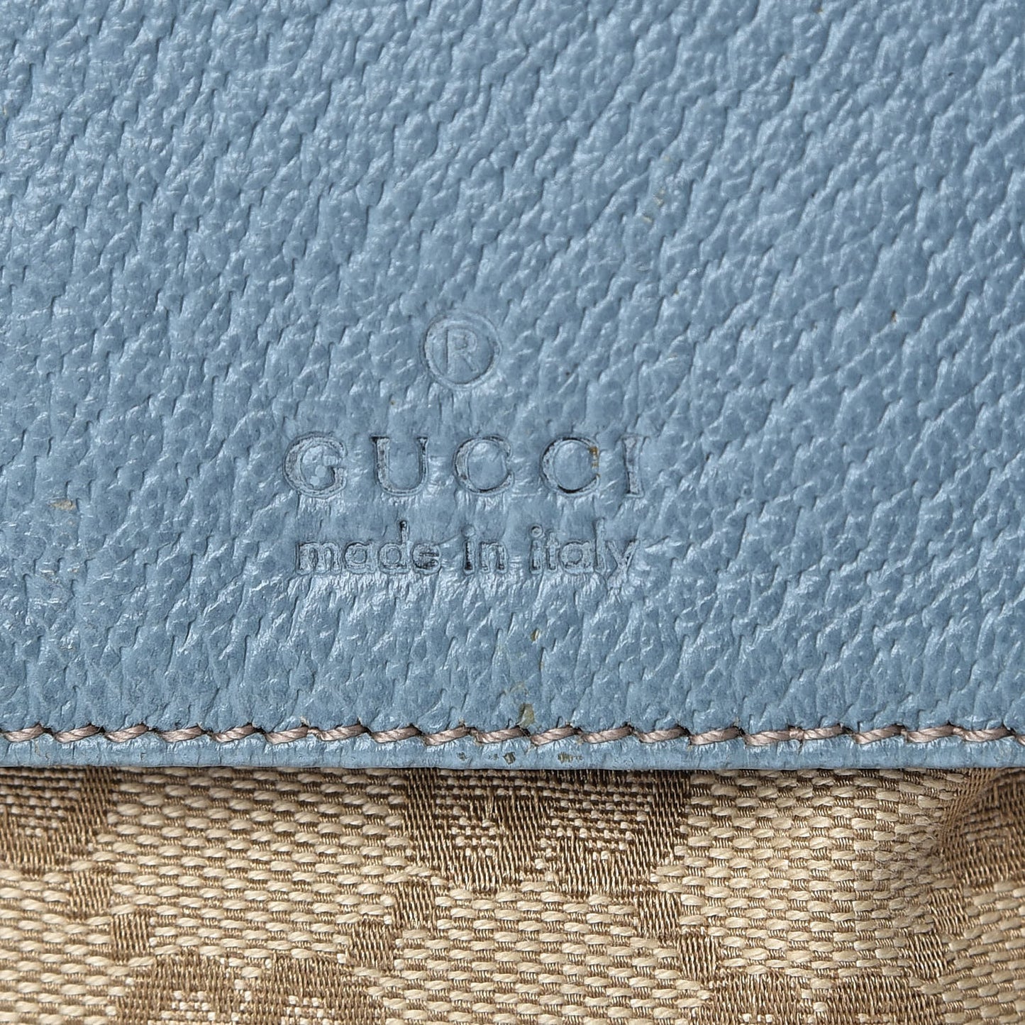 GG Monogram Web Double Pocket Belt Bag Blue