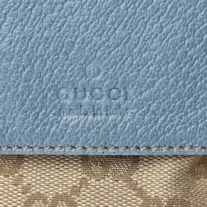 Gucci GG Monogram Web Double Pocket Belt Bag Blue 9 of 13