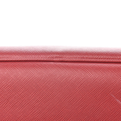Prada Saffiano Large Galleria Double Zip Tote Fuoco 12 of 19