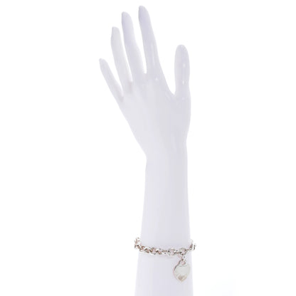 Tiffany Sterling Silver Heart Tag Charm Bracelet 2 of 4