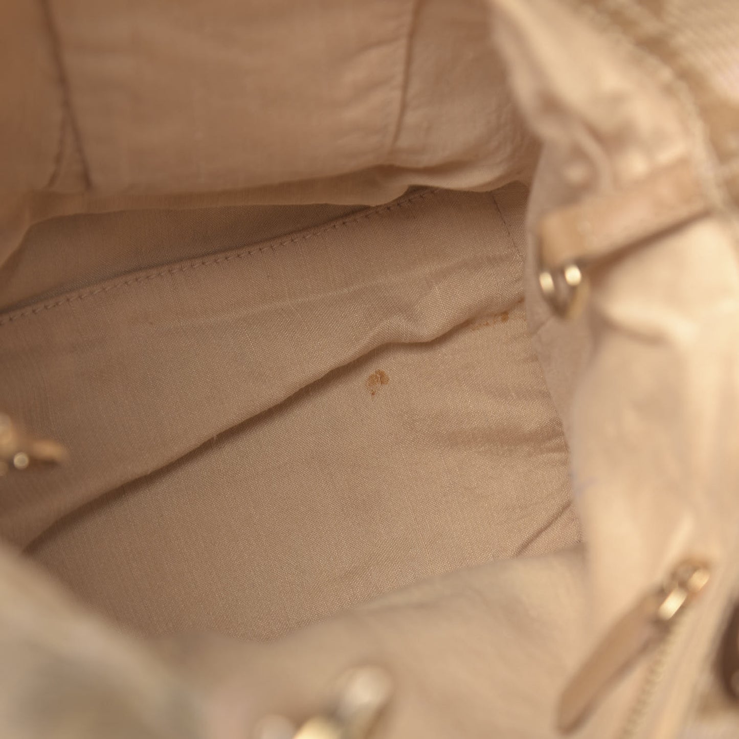 Canvas Cannage Small Soft Lady Dior Shopping Tote Beige
