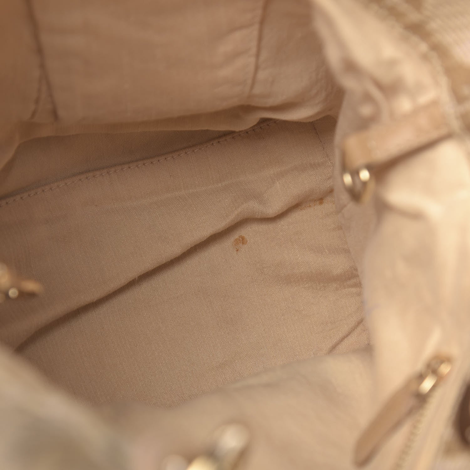 Christian Dior Canvas Cannage Small Soft Lady Dior Shopping Tote Beige 8 of 12