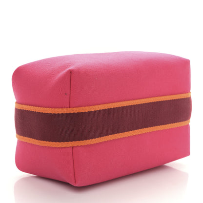 Hermes Canvas Small Bride-A-Brac Pouch Hibiscus 4 of 8