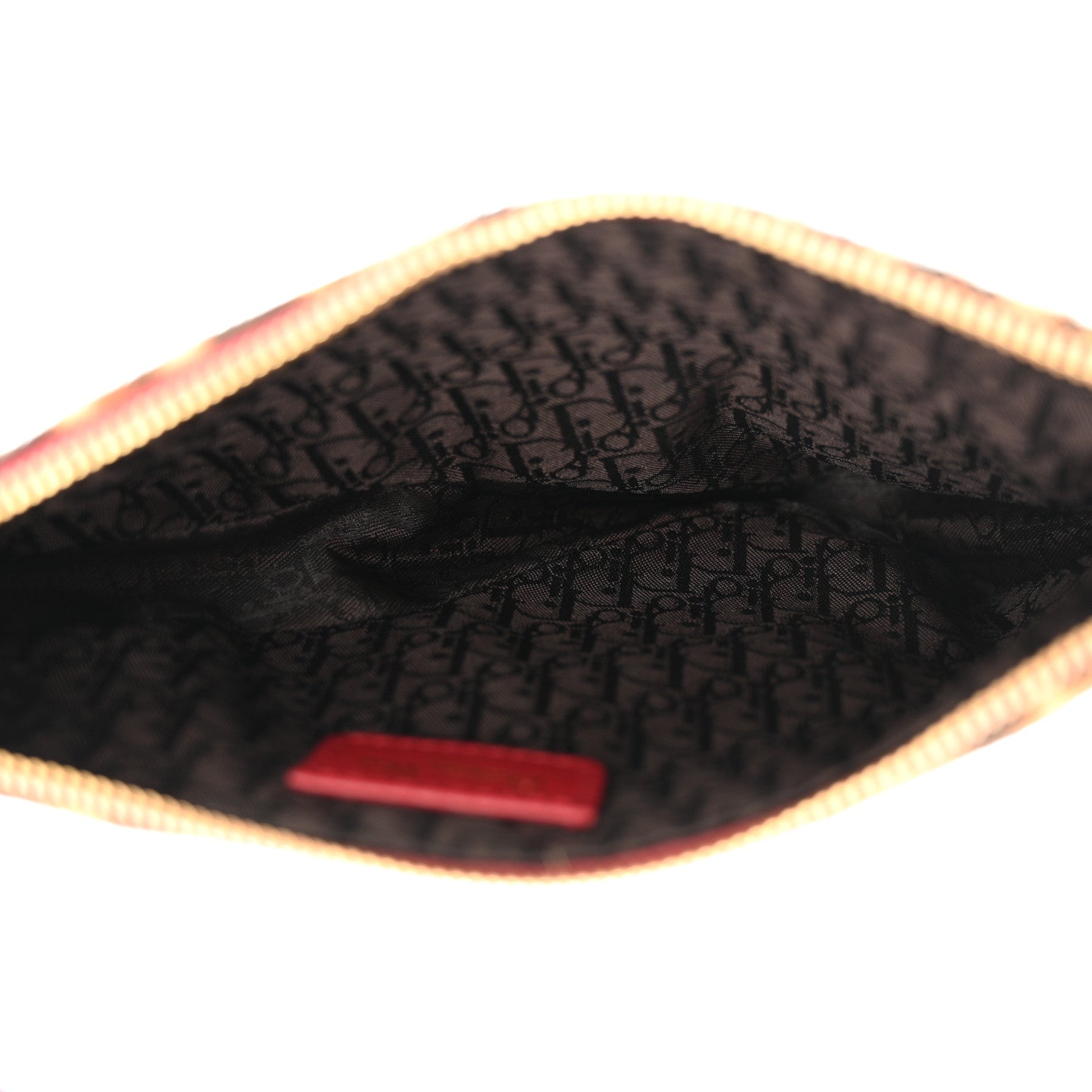 Christian Dior CHRISTIAN DIOR Pony Hair Leopard Mini Saddle Bag Red 5 of 12