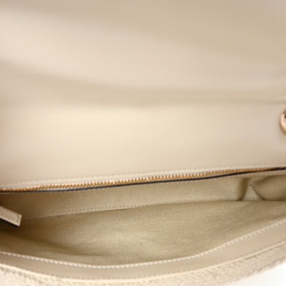 Gucci Knitted Wool Crystal Small GG Marmont Shoulder Bag Ivory 5 of 10