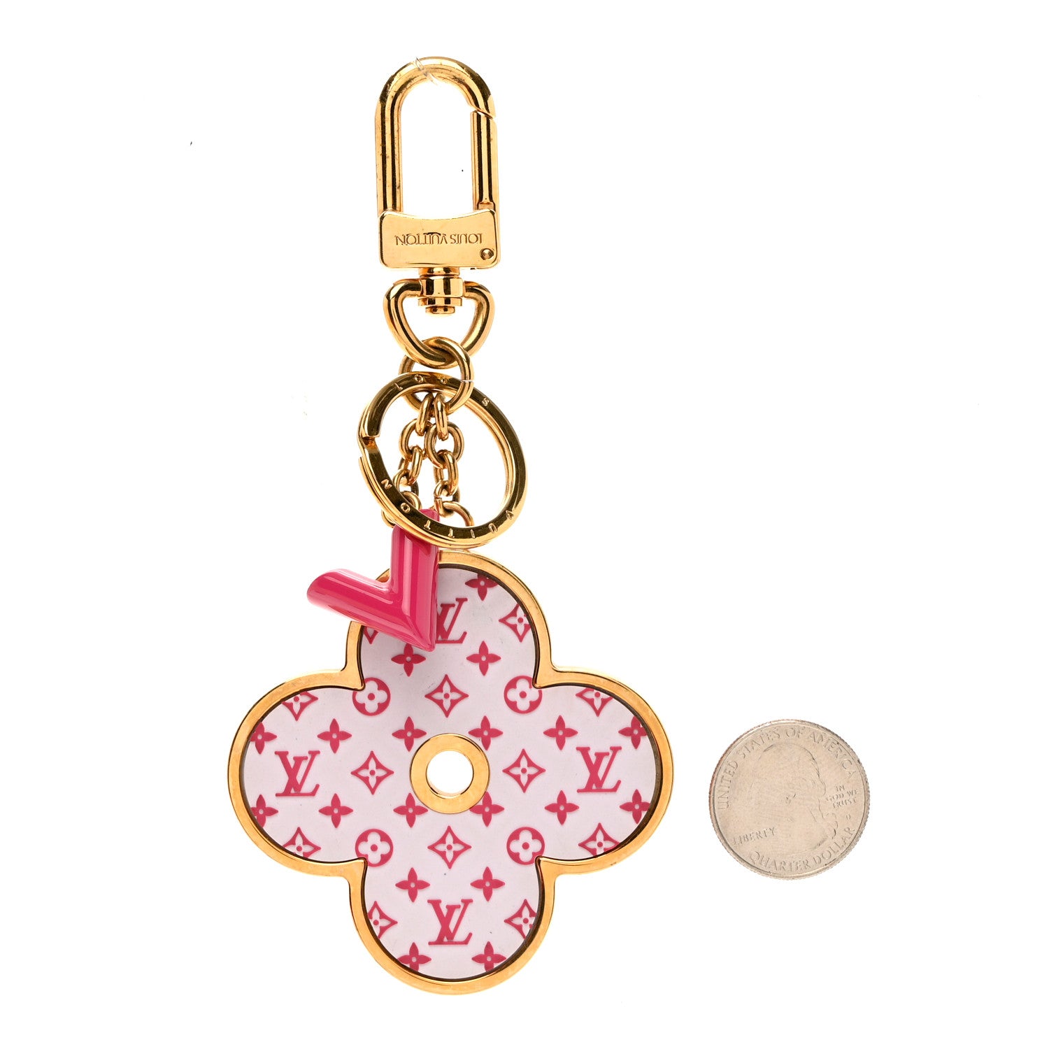 Louis Vuitton Monogram All Over Bag Charm Key Holder 2 of 3