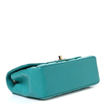 Chanel Caviar Quilted Mini Rectangular Flap Blue 4 of 11