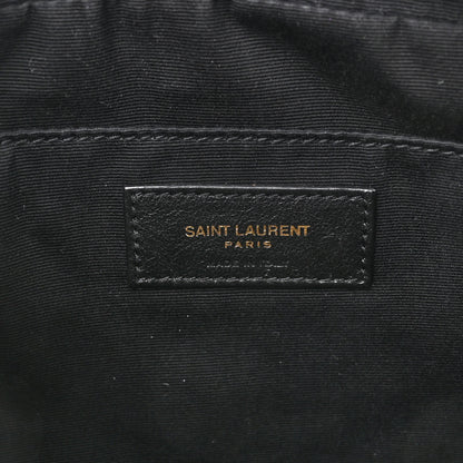 Saint Laurent Calfskin Matelasse Monogram Lou Camera Bag Black 6 of 9