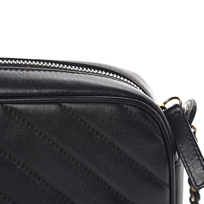 Chanel Lambskin Chevron Quilted Pyramid CC Camera Case Black 13 of 15