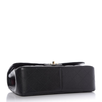Chanel Caviar Quilted Jumbo Double Flap Black 5 of 11