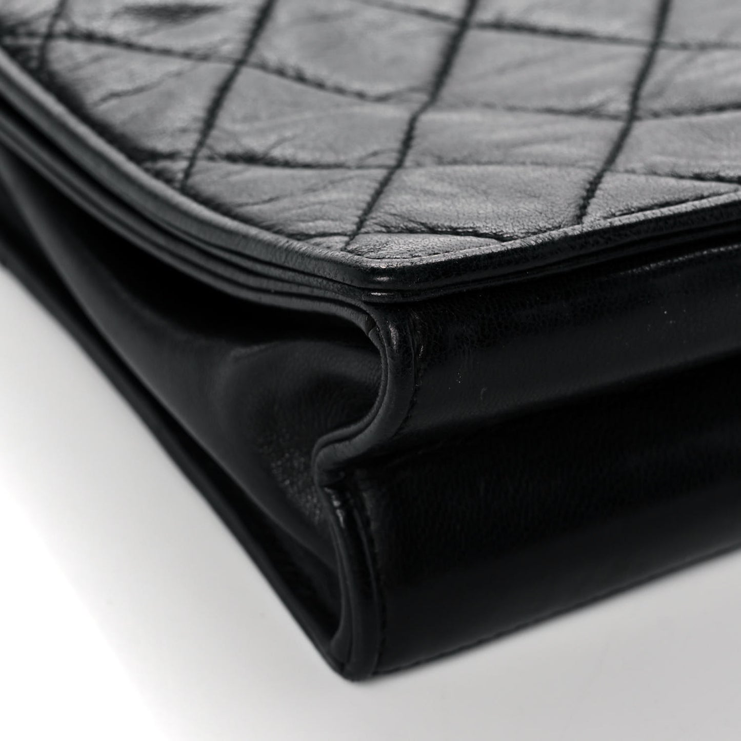 Lambskin Quilted Mini Flap Black