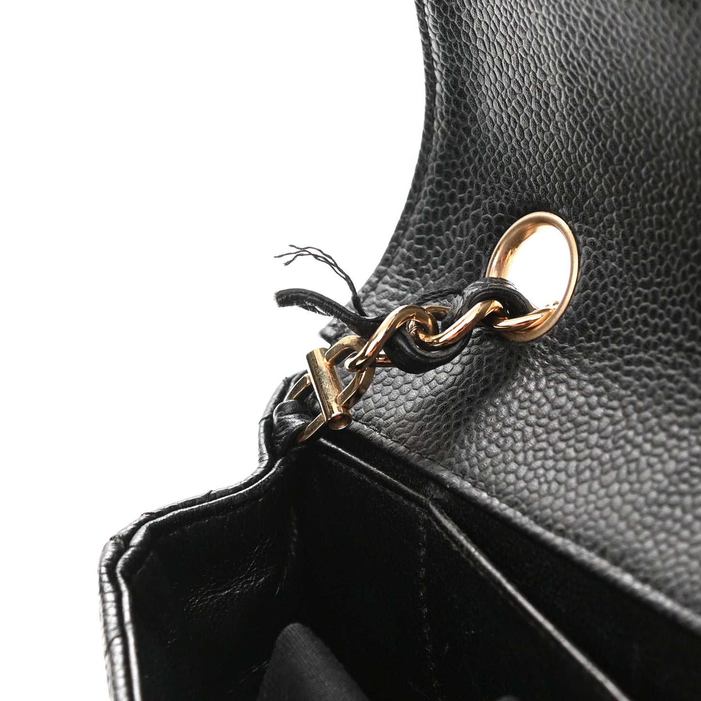 Caviar Quilted East West Flap Black