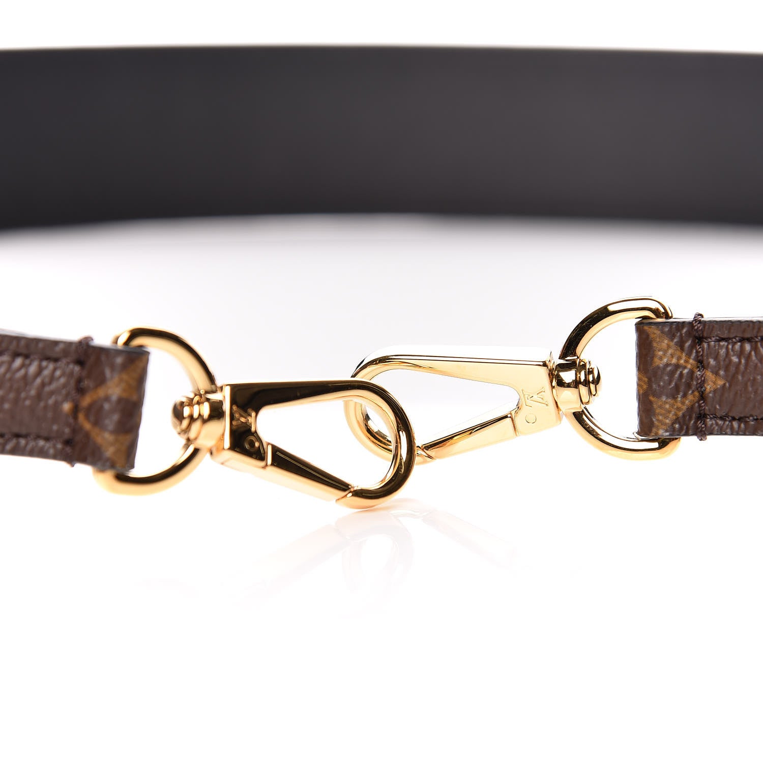 Louis Vuitton Monogram Bandouliere Shoulder Strap Black 3 of 6