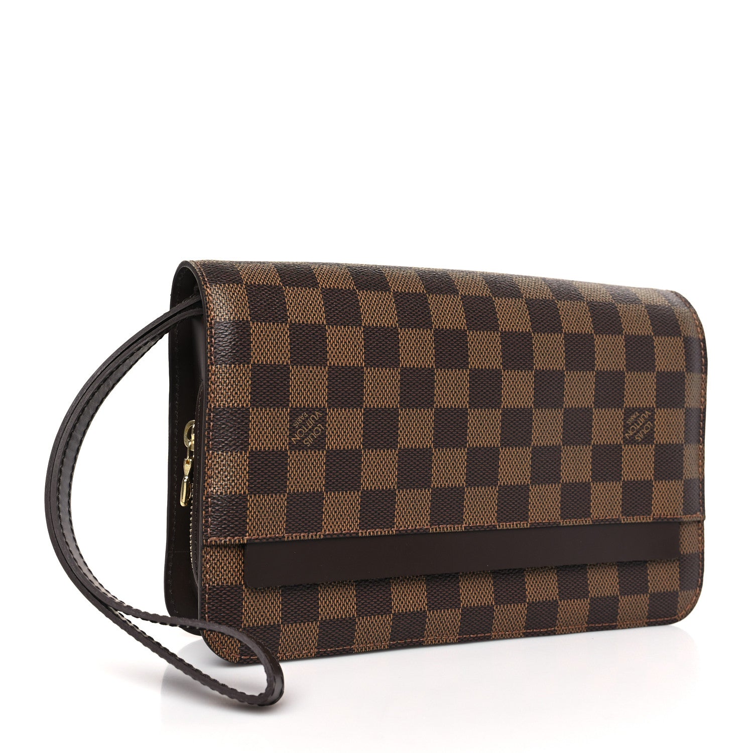 Louis Vuitton Damier Ebene Pochette Saint Louis Clutch 3 of 8