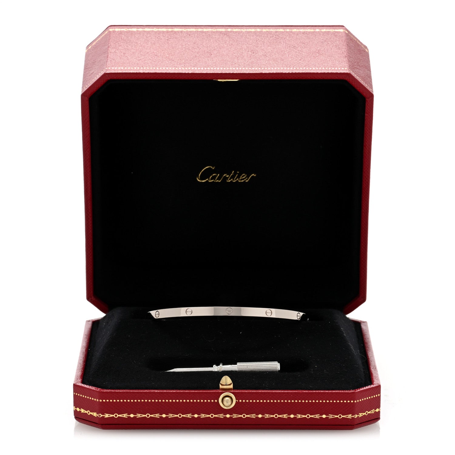 Cartier 18K White Gold Small LOVE Bracelet 19 5 of 5