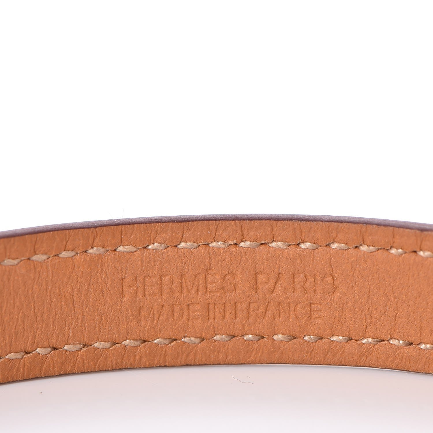 Hermes Epsom Rivale Double Tour Bracelet XS Orange 6 of 6