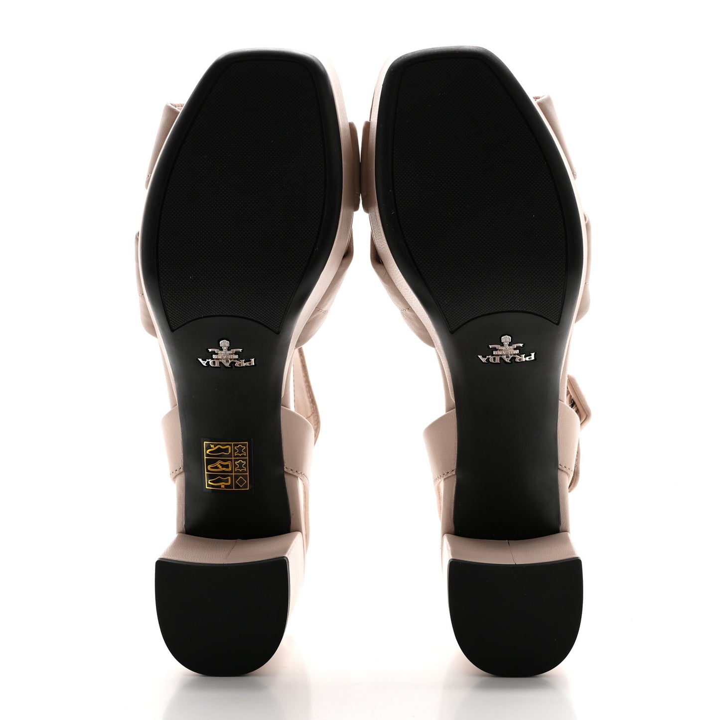 Nappa Logo Quilted Crisscross Platform 20/65mm Sandals 38.5 Ninfea