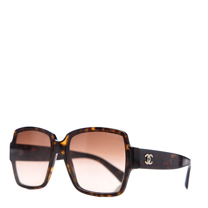 Chanel Acetate Square CC Sunglasses 5385 Tortoise 1 of 7