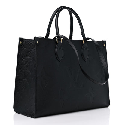 Louis Vuitton Empreinte Monogram Giant Onthego MM Black 3 of 9