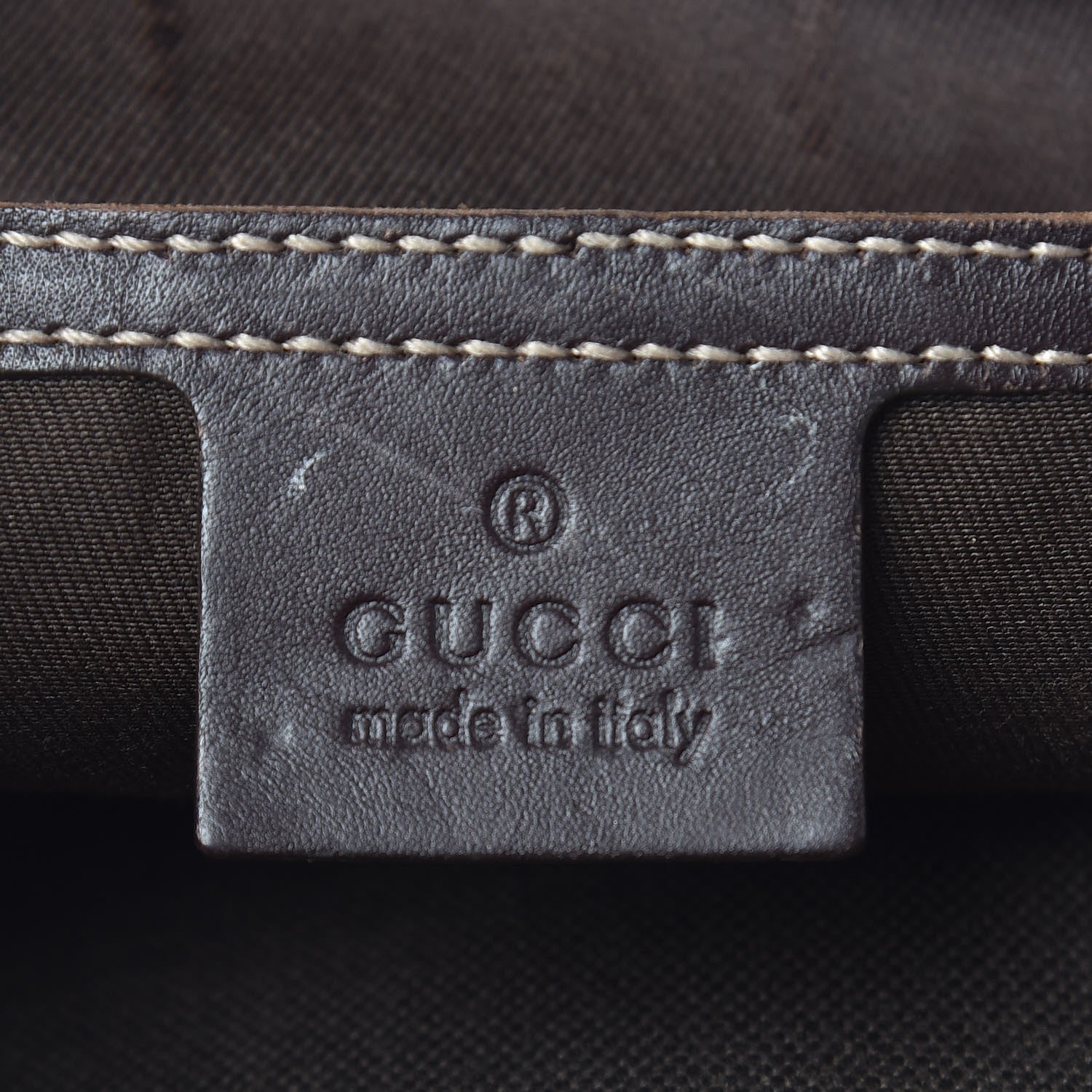 Gucci GG Supreme Monogram Belt Bag Dark Brown 6 of 10
