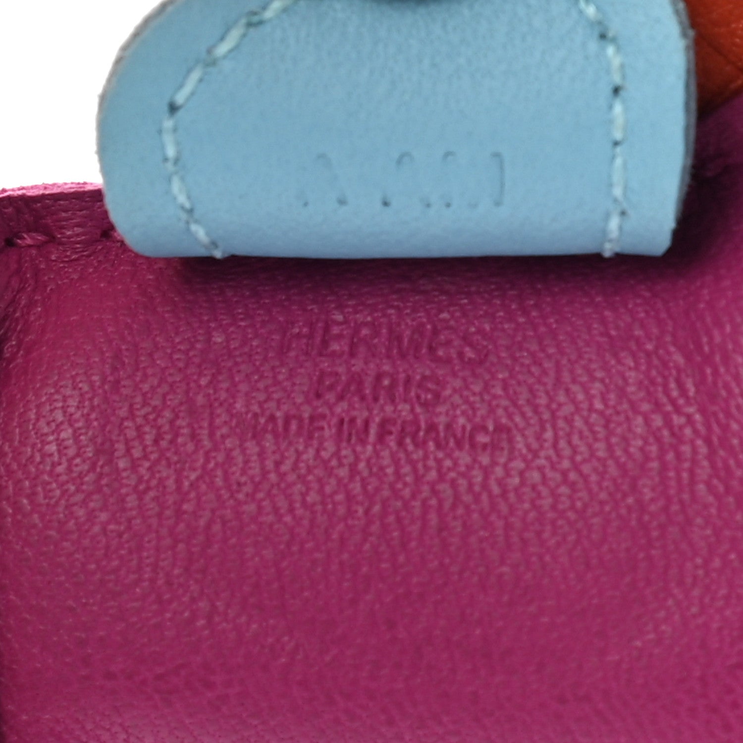 Hermes Milo Lambskin Grigri Rodeo Horse Bag Charm PM Rose Pourpre Cornaline Celeste 3 of 3