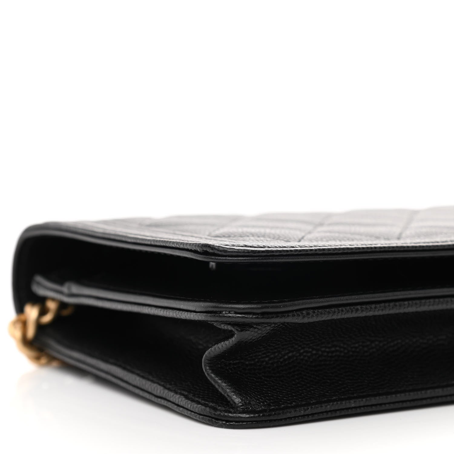 Chanel Caviar Quilted Boy Wallet On Chain WOC Black 10 of 13