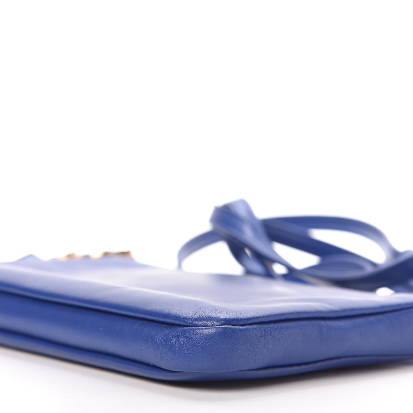 Calfskin Monogram Phone Pouch Crossbody Bag Blue Majorelle