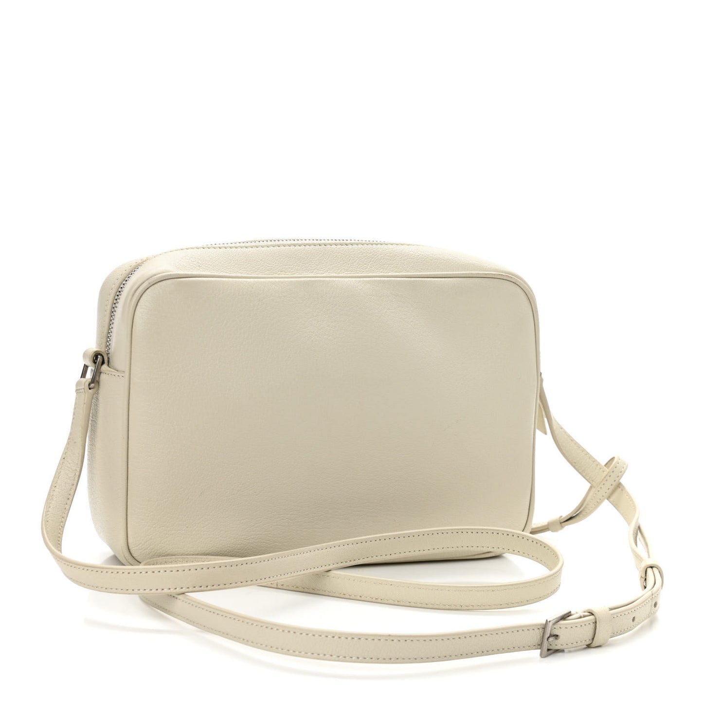 Lambskin Monogram Small Lou Camera Bag White