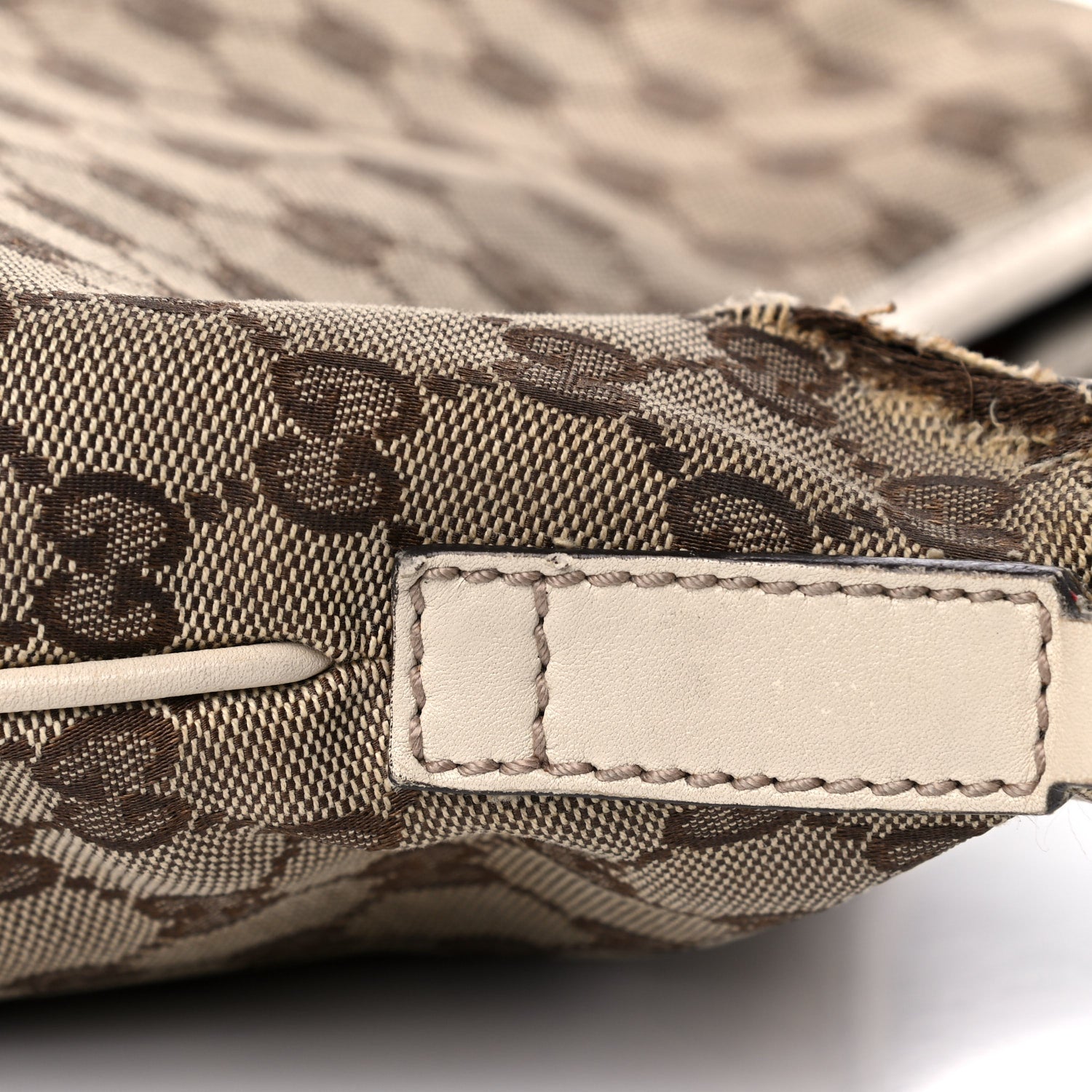 Gucci Monogram Medium New Britt Hobo Off White 20 of 22