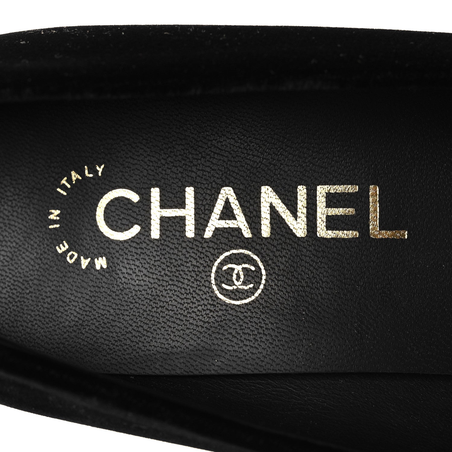 Chanel Velvet Satin Cap Toe Pearl Pumps 38 Black 8 of 8