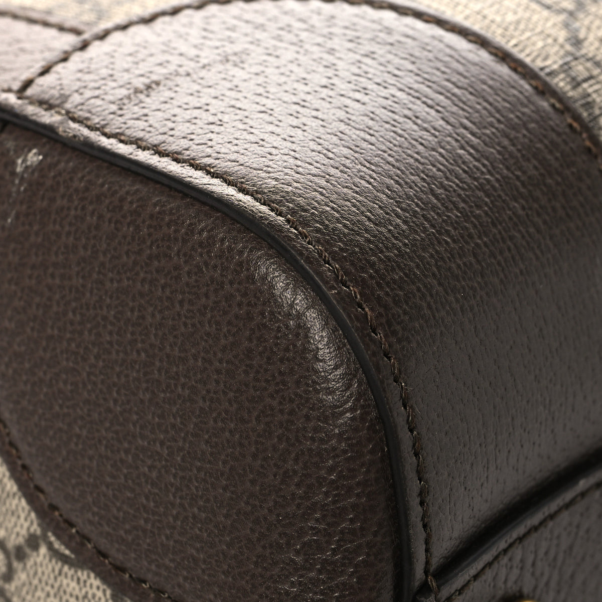 GG Supreme Monogram Textured Dollar Calfskin Web Medium Savoy Duffle Bag Beige Ebony New Acero